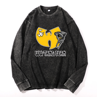Wu-Tang Clan MF Doom Vintage Cotton Wash Long-sleeve T-shirt
