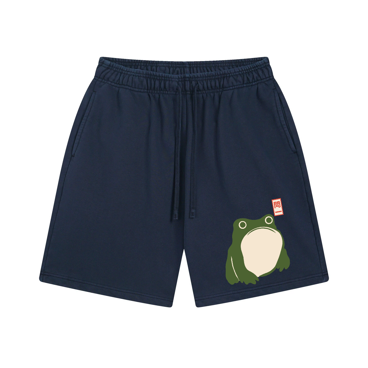 Matsumoto Hoji Frog Vintage Washed Cotton Shorts