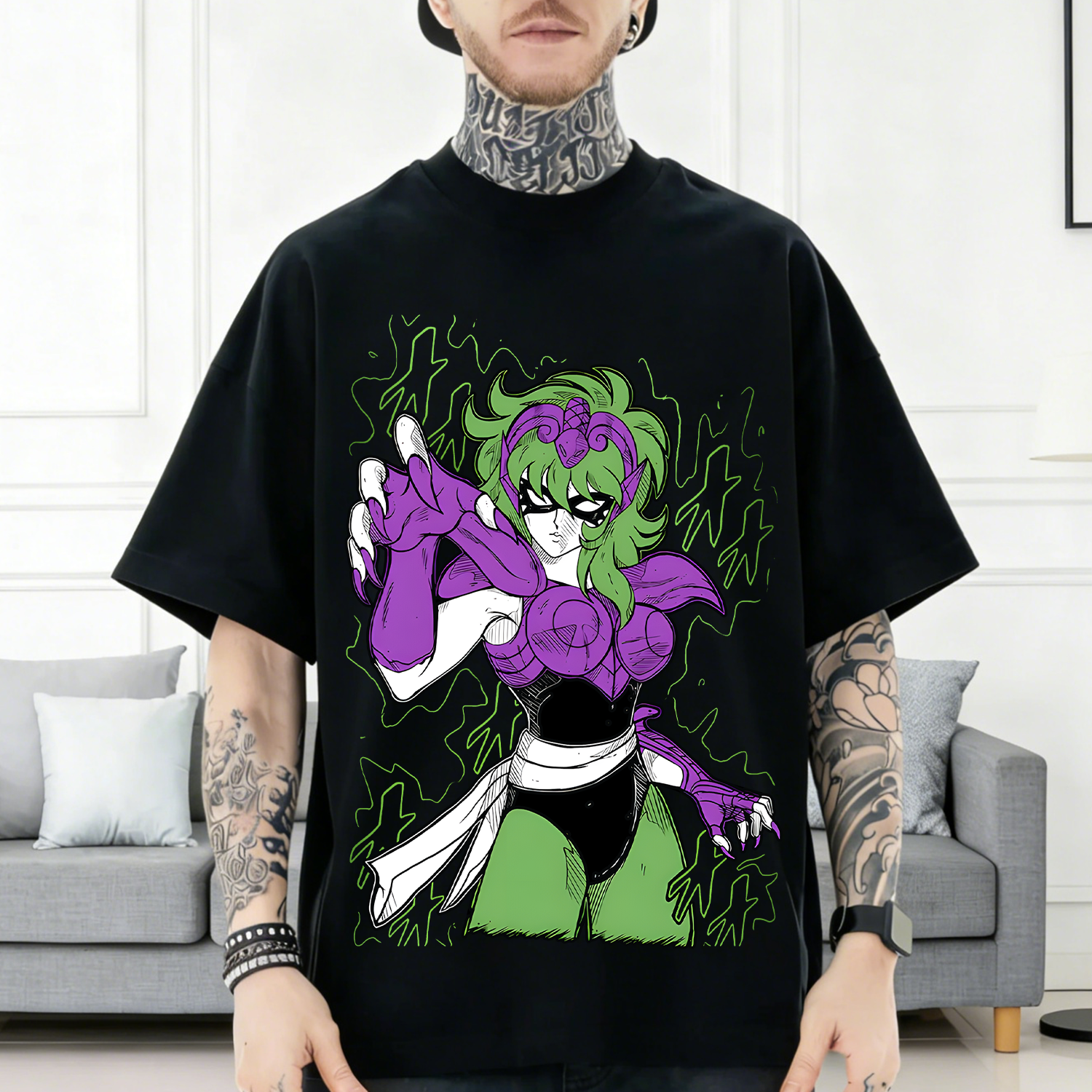 Saint Seiya  Shaina Japanese Style Classic Tee
