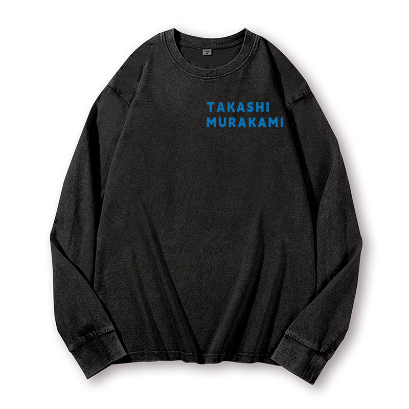 Takashi Murakami Vintage Washed Cotton Back Art Long-sleeve T-shirt