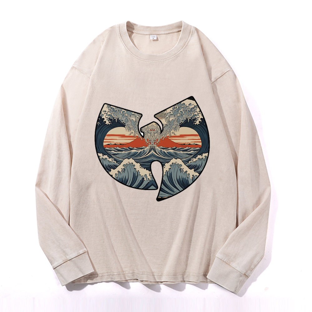 Wu Tang Vintage Cotton Wash Crewneck Sweatshirt