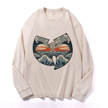 Wu Tang Vintage Cotton Wash Crewneck Sweatshirt