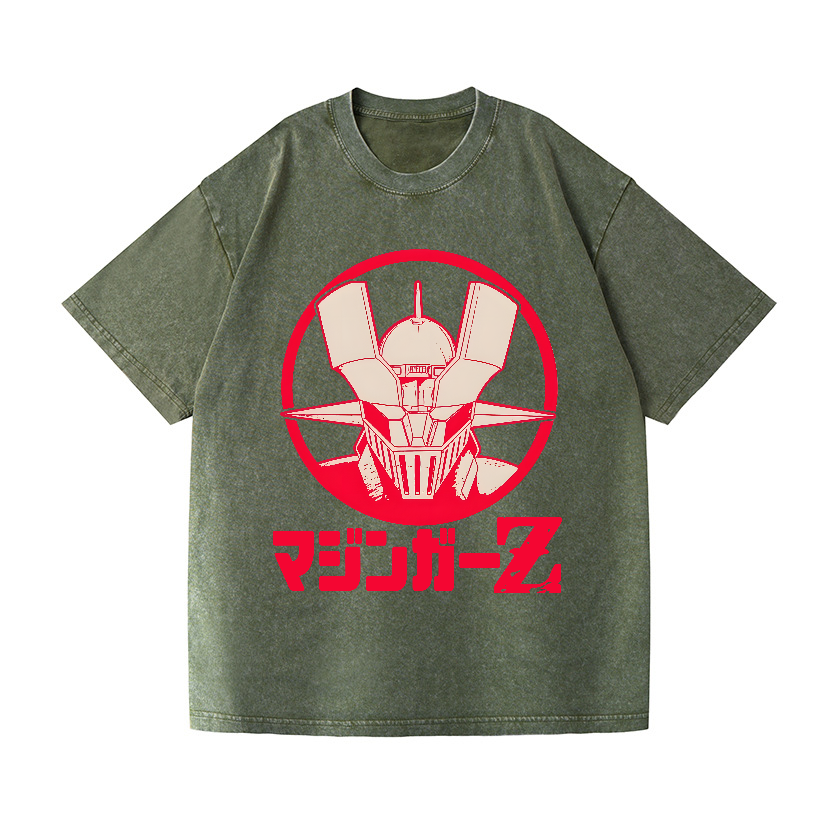 Mazinger Z Vintage Wash Japanese Design T-Shirt