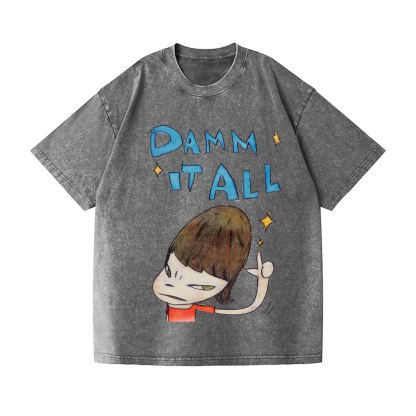 Yoshitomo Nara Vintage Wash Japanese Design T-Shirt