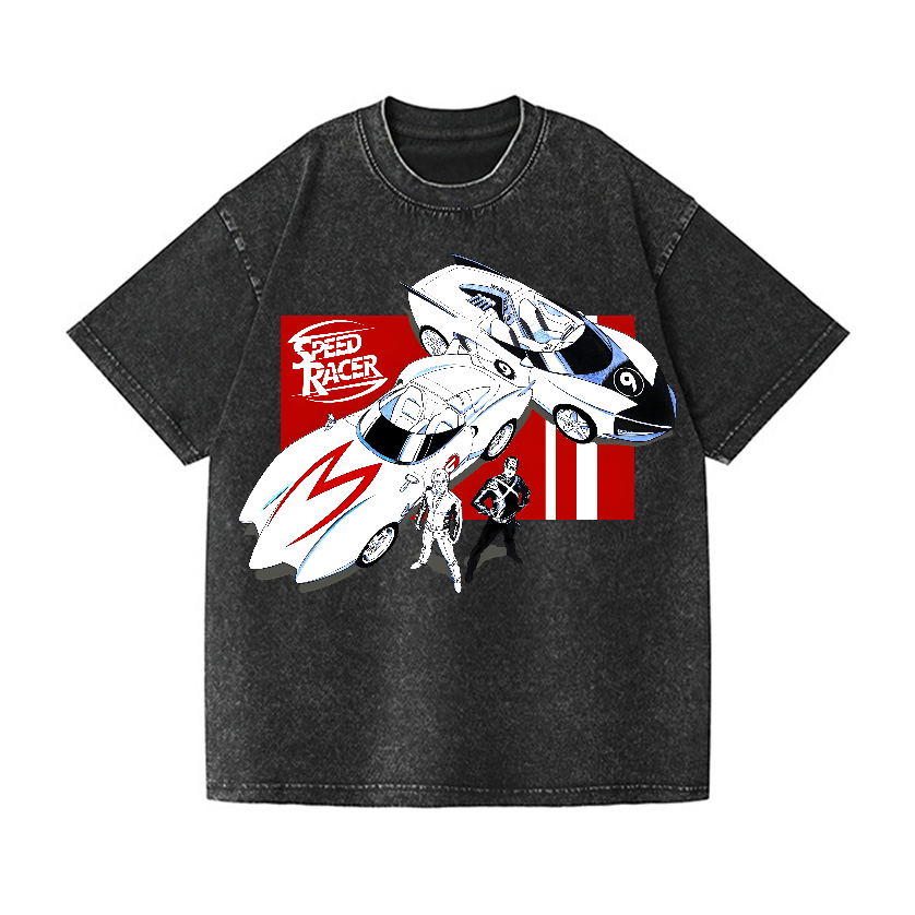 Speed Racer Vintage Wash Japanese Design T-Shirt