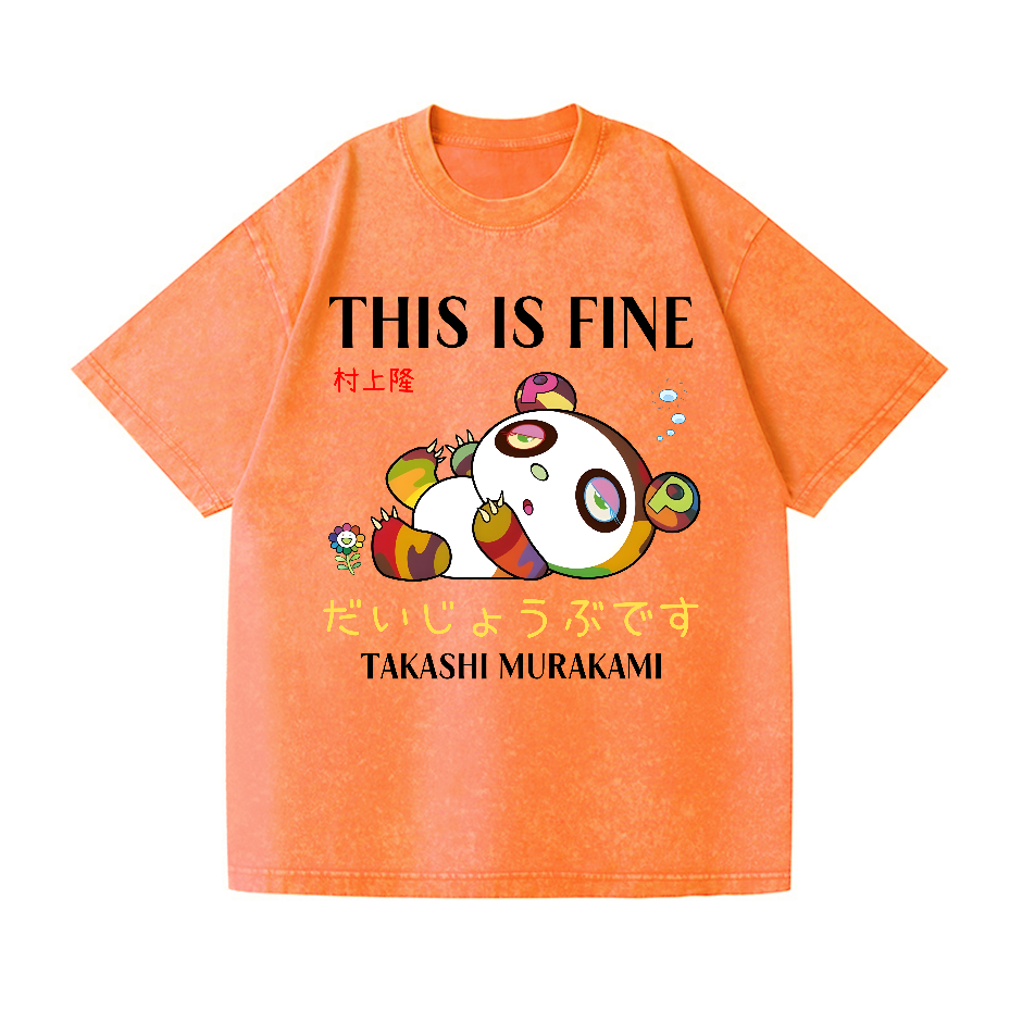 Takashi Murakami Lots Of Fun Kaikai Kiki Vintage Wash Japanese Design T-Shirt