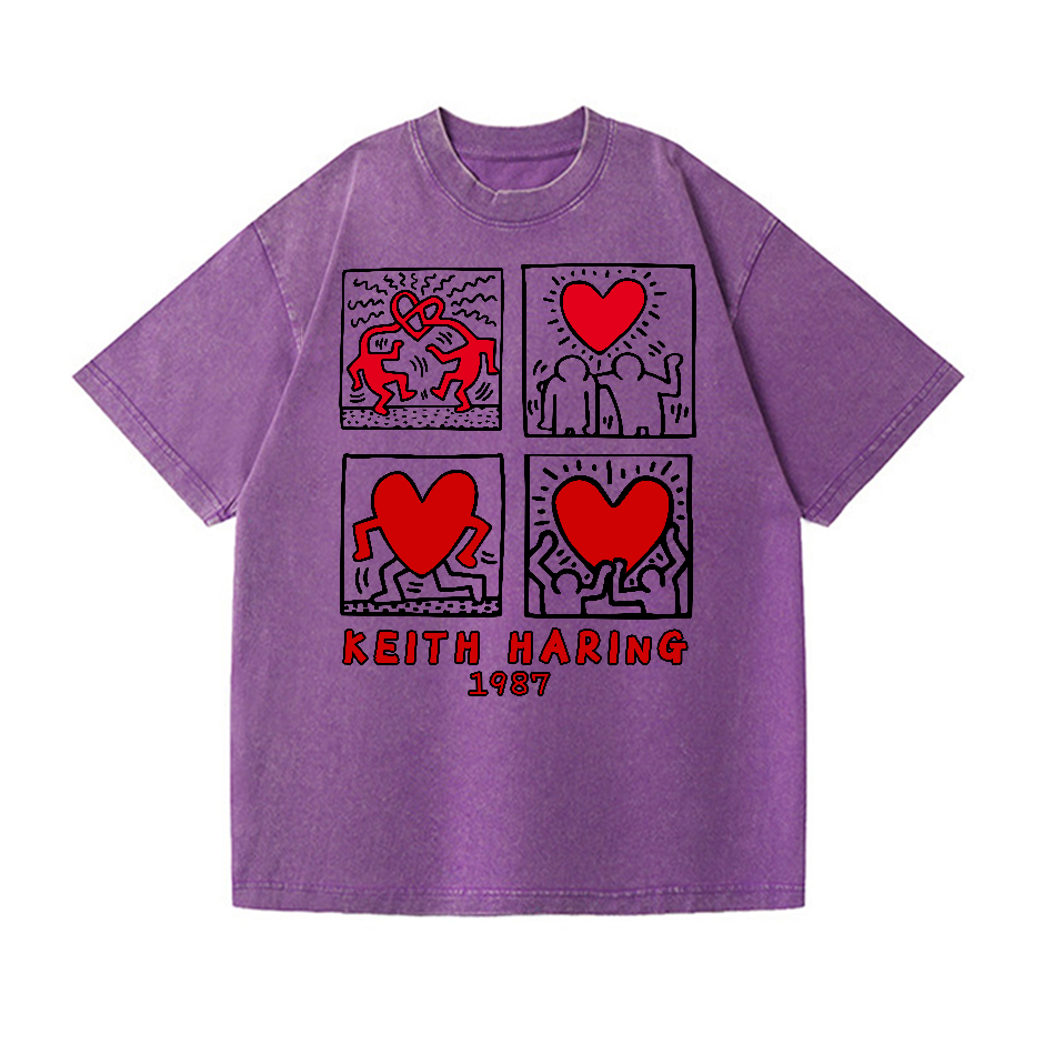 Keith Haring Vintage Wash Japanese Design T-Shirt