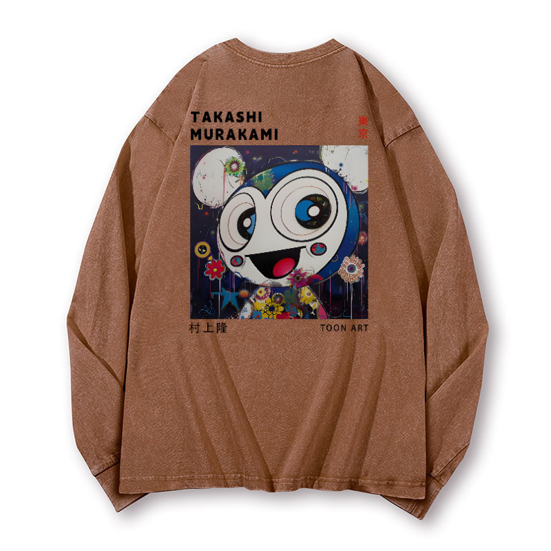 TM Vintage Washed Cotton Back Art Long-sleeve T-shirt