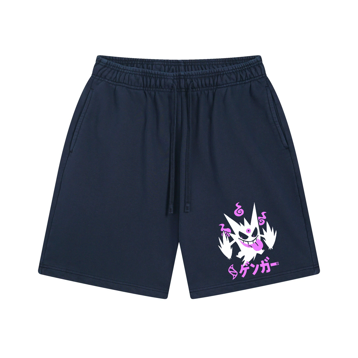 Gengar Anime Vintage Washed Cotton Shorts