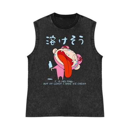 TM Pure Cotton Wash-Dyed Sleeveless Tank Top