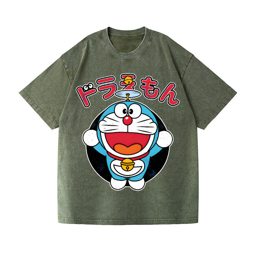 Doraemon Vintage Wash Japanese Design T-Shirt