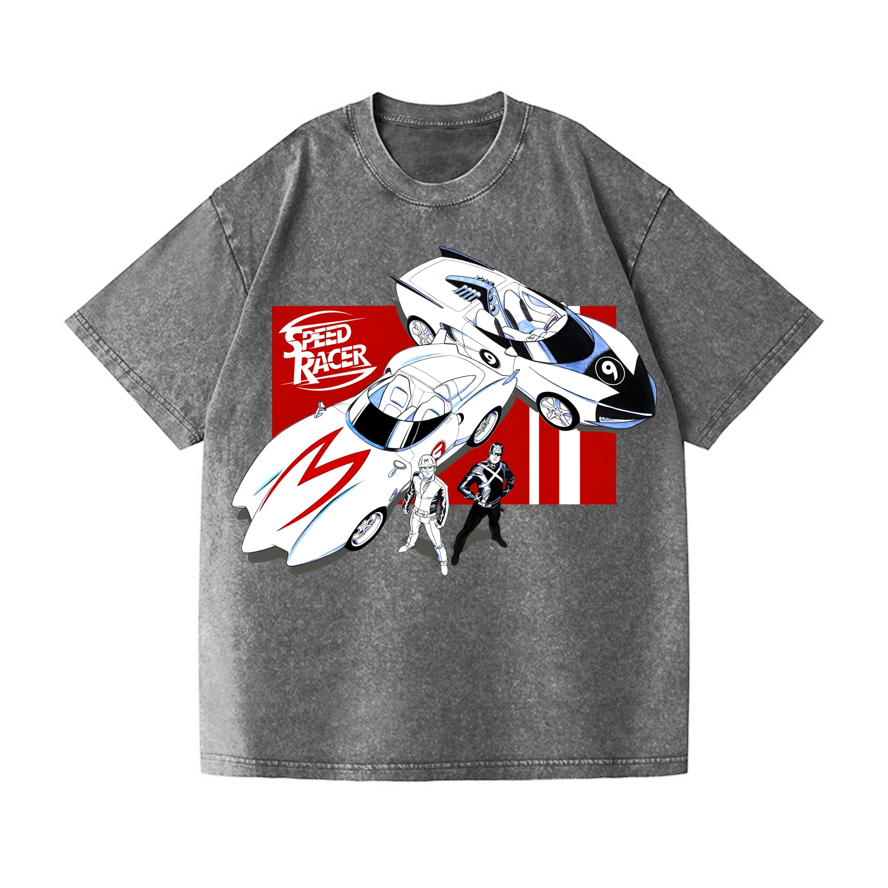 Speed Racer Vintage Wash Japanese Design T-Shirt