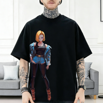 Android 18 Japanese Style Classic Tee