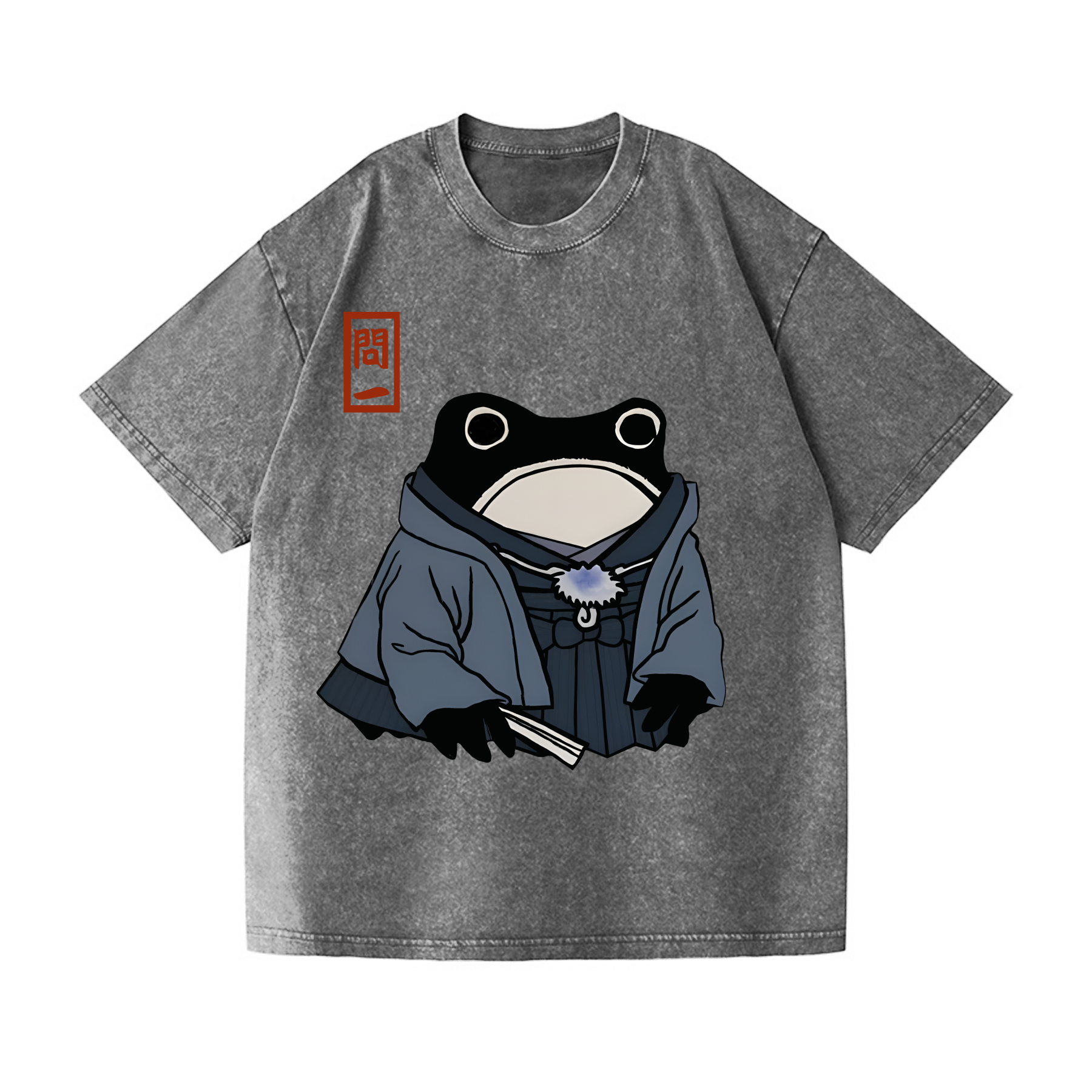 Matsumoto Hoji Frog Vintage Wash Japanese Design T-Shirt
