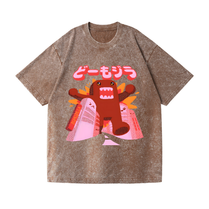 Domozilla Domo Kun Kaiju Vintage Wash Japanese Design T-Shirt