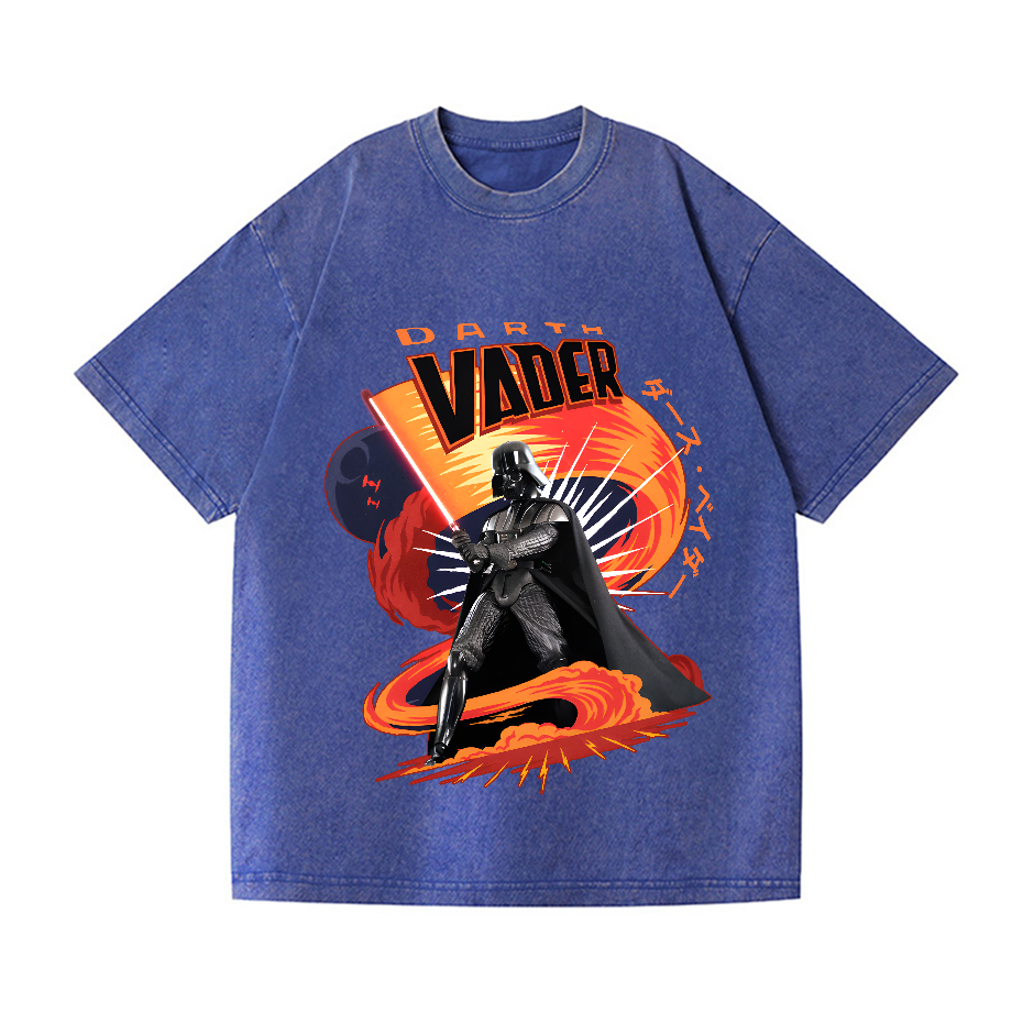 Star Wars Darth Vader Vintage Wash Japanese Design T-Shirt
