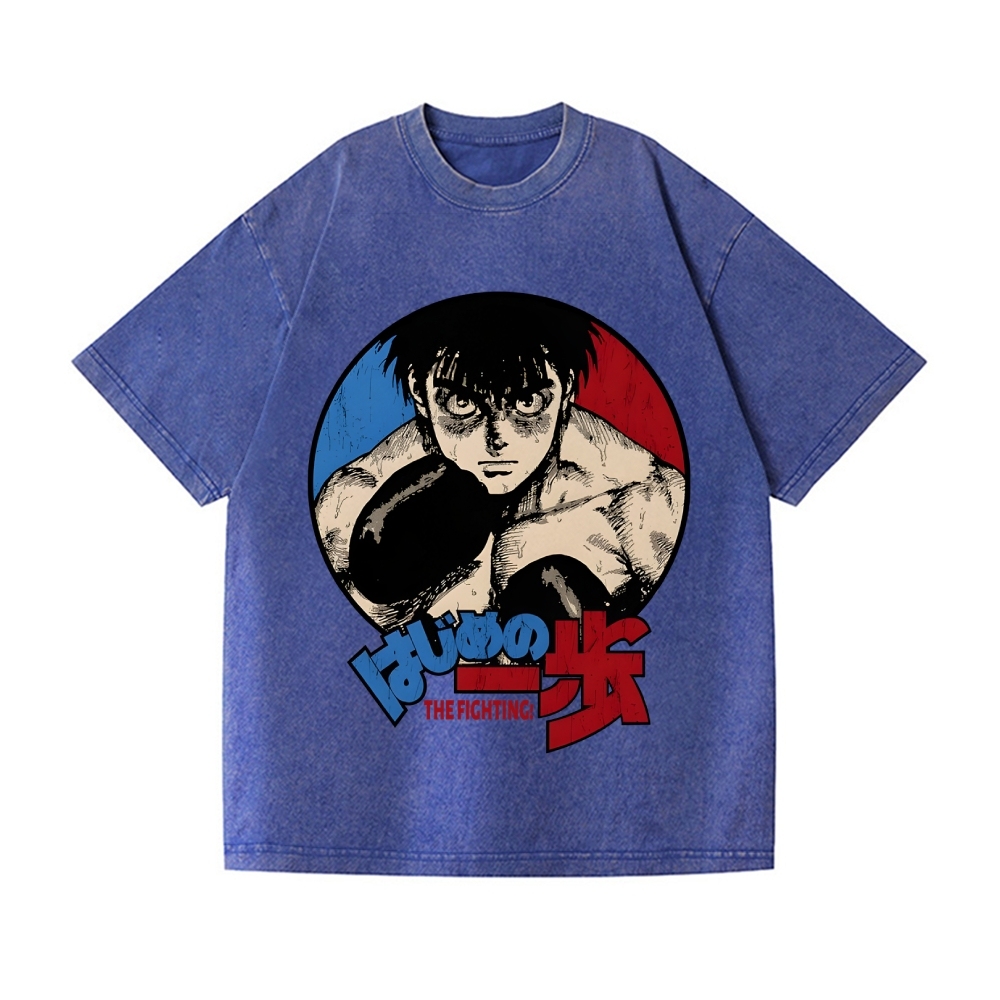 Hajime No Ippo Vintage Wash Japanese Design T-Shirt