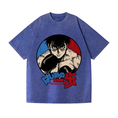 Hajime No Ippo Vintage Wash Japanese Design T-Shirt
