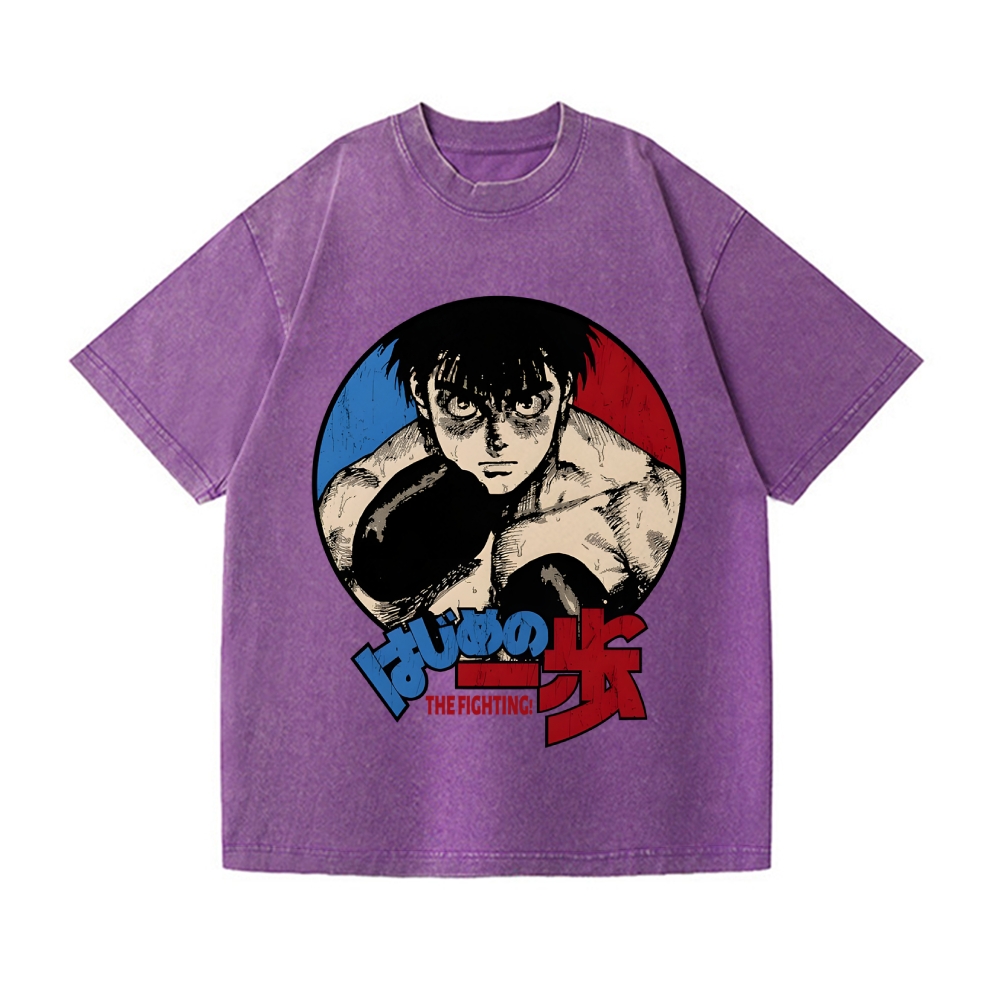 Hajime No Ippo Vintage Wash Japanese Design T-Shirt