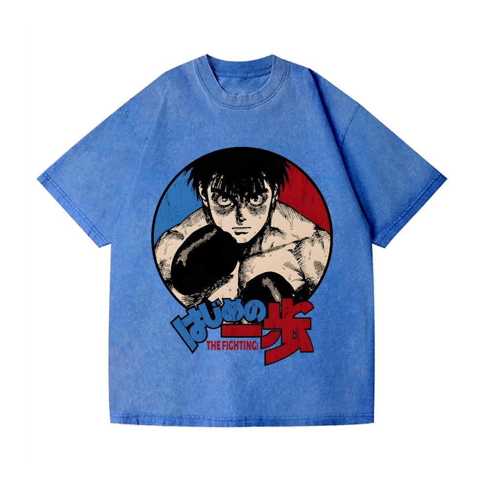 Hajime No Ippo Vintage Wash Japanese Design T-Shirt