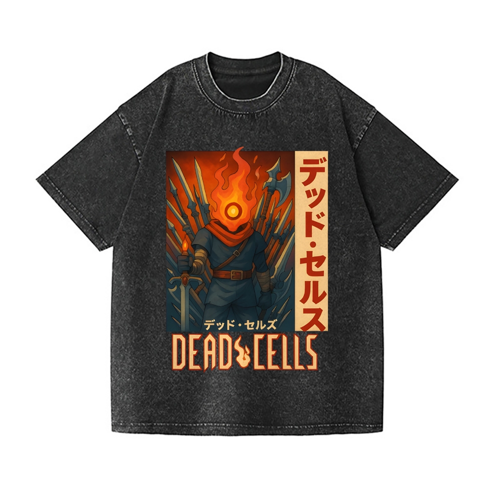 Dead Cells Vintage Wash Japanese Design T-Shirt