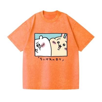 Chiikawa Vintage Wash Japanese Design T-Shirt