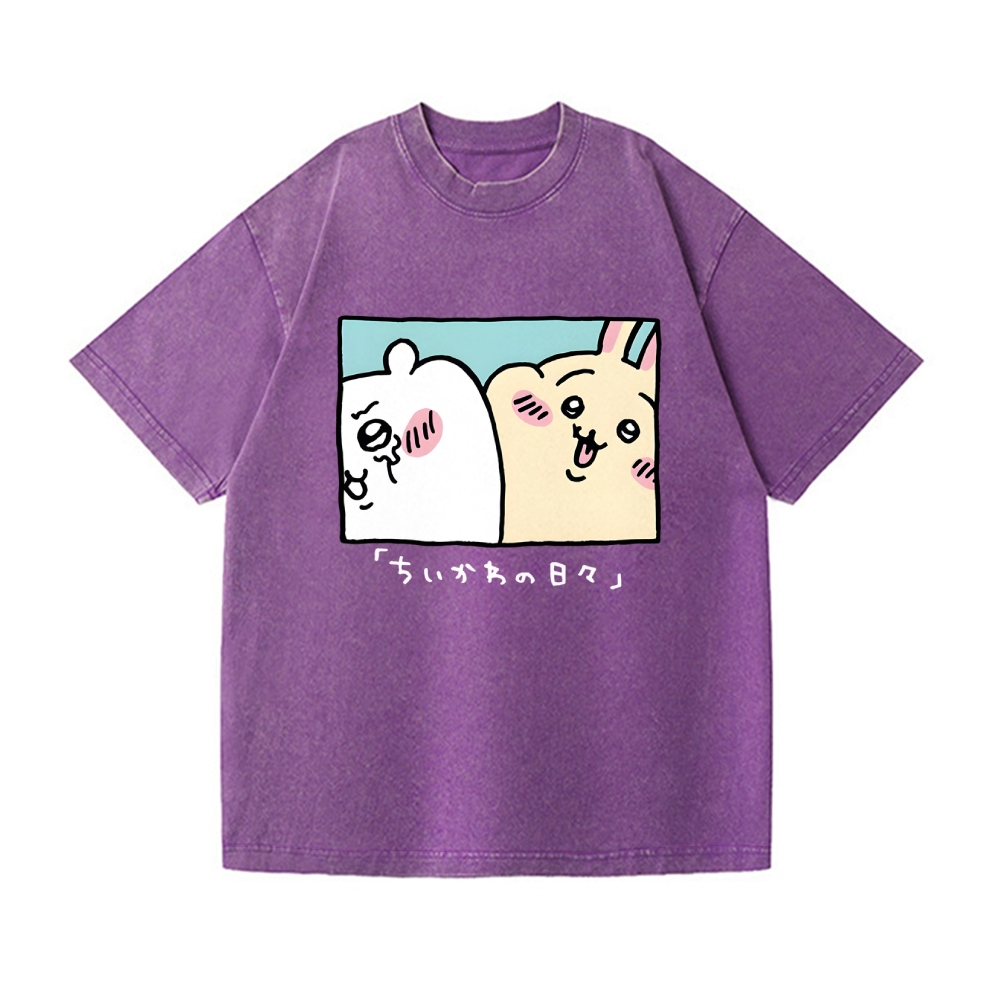 Chiikawa Vintage Wash Japanese Design T-Shirt