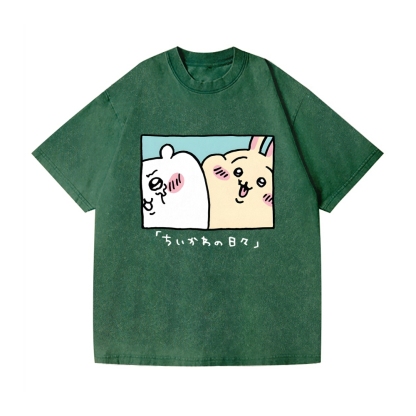 Chiikawa Vintage Wash Japanese Design T-Shirt