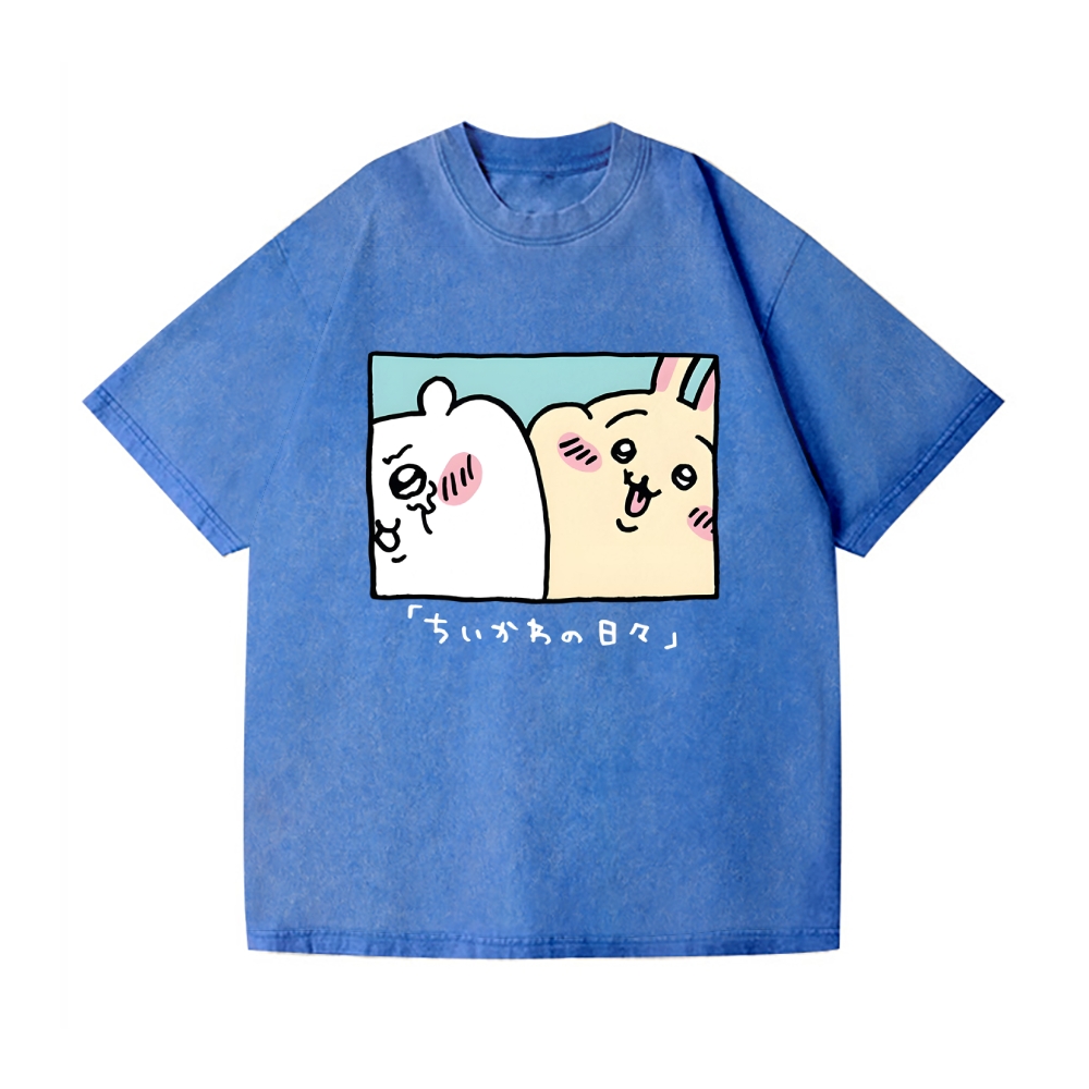 Chiikawa Vintage Wash Japanese Design T-Shirt