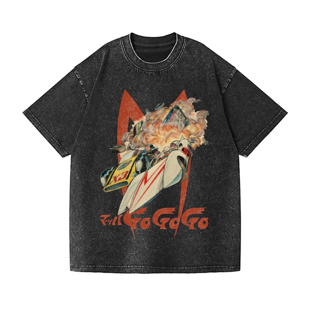 Speed Racer Vintage Wash Japanese Design T-Shirt