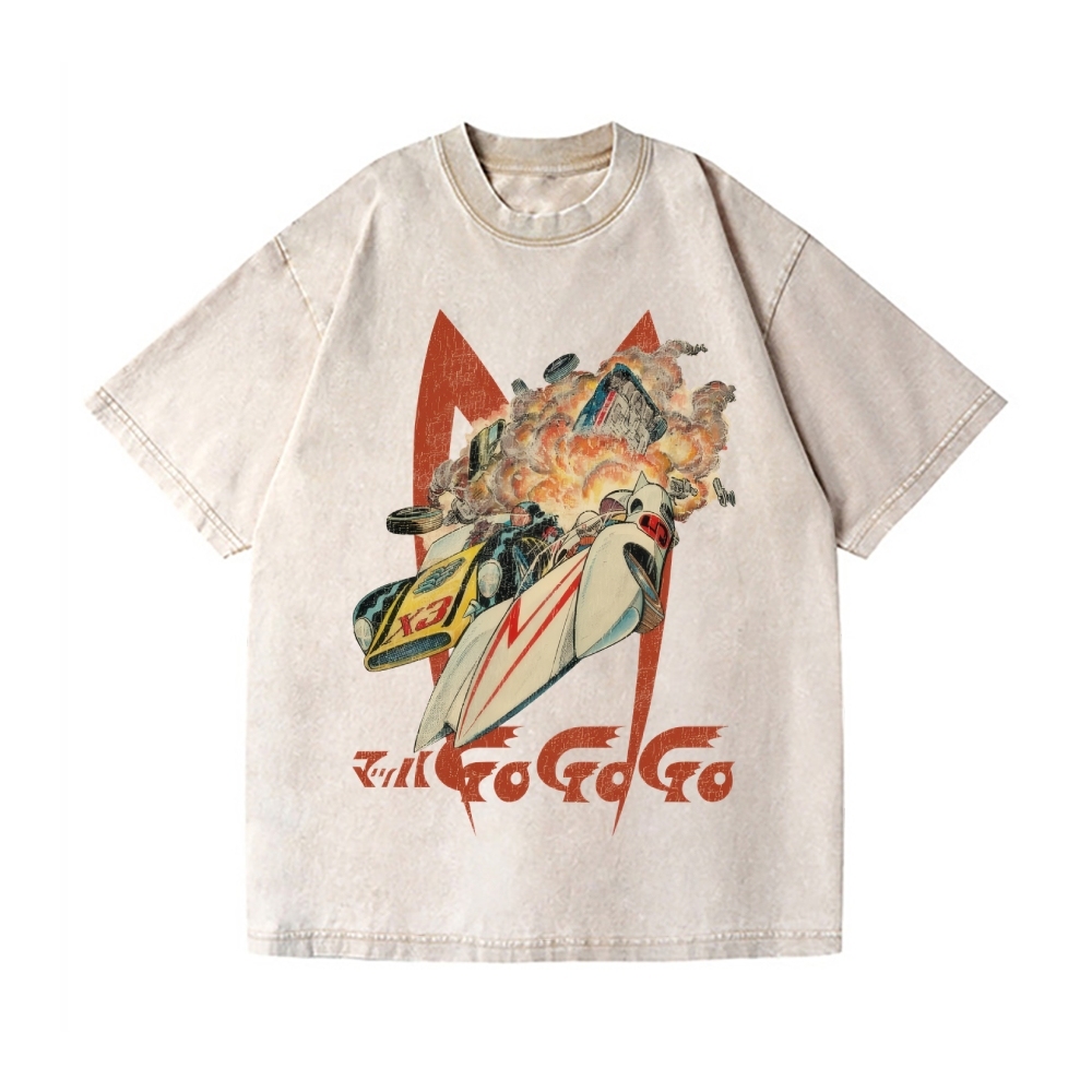 Speed Racer Vintage Wash Japanese Design T-Shirt