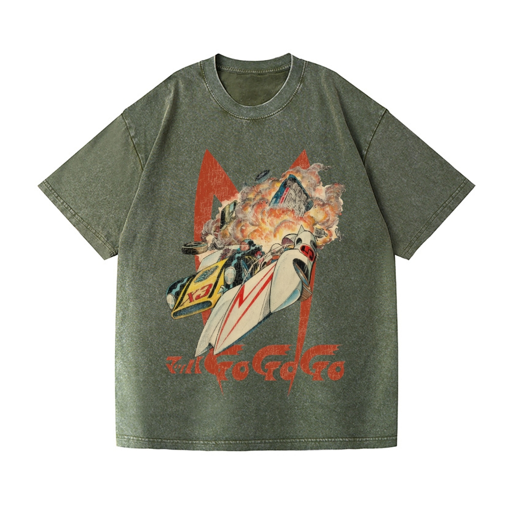 Speed Racer Vintage Wash Japanese Design T-Shirt