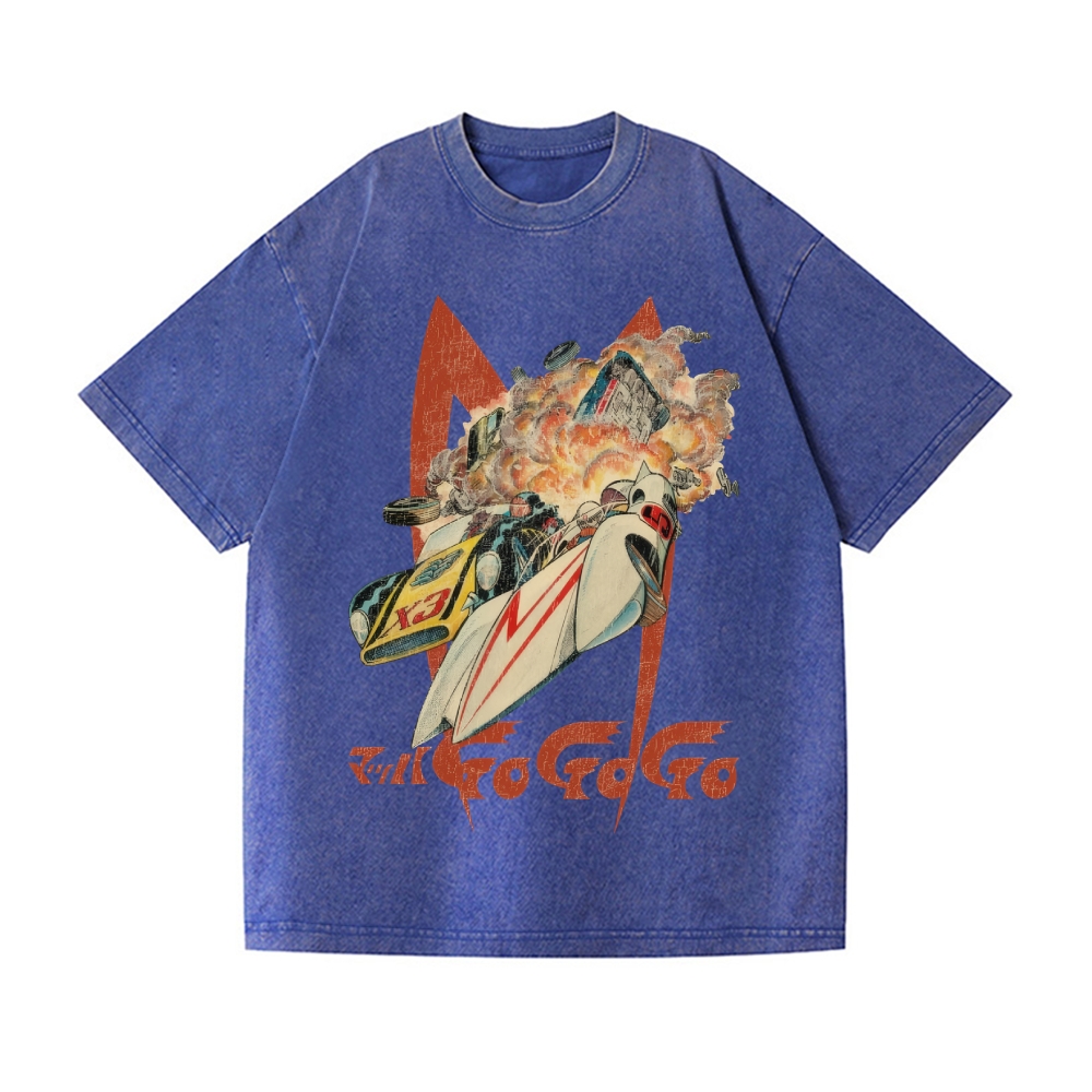 Speed Racer Vintage Wash Japanese Design T-Shirt