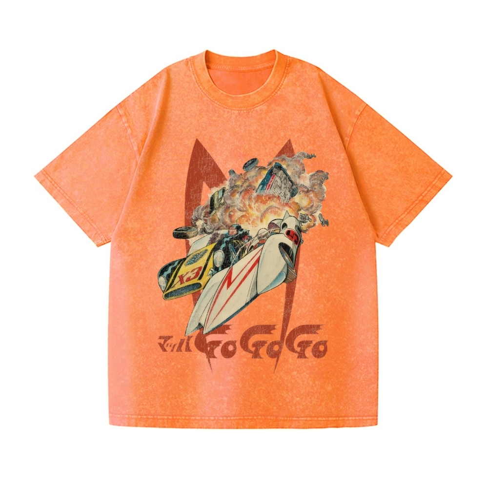 Speed Racer Vintage Wash Japanese Design T-Shirt