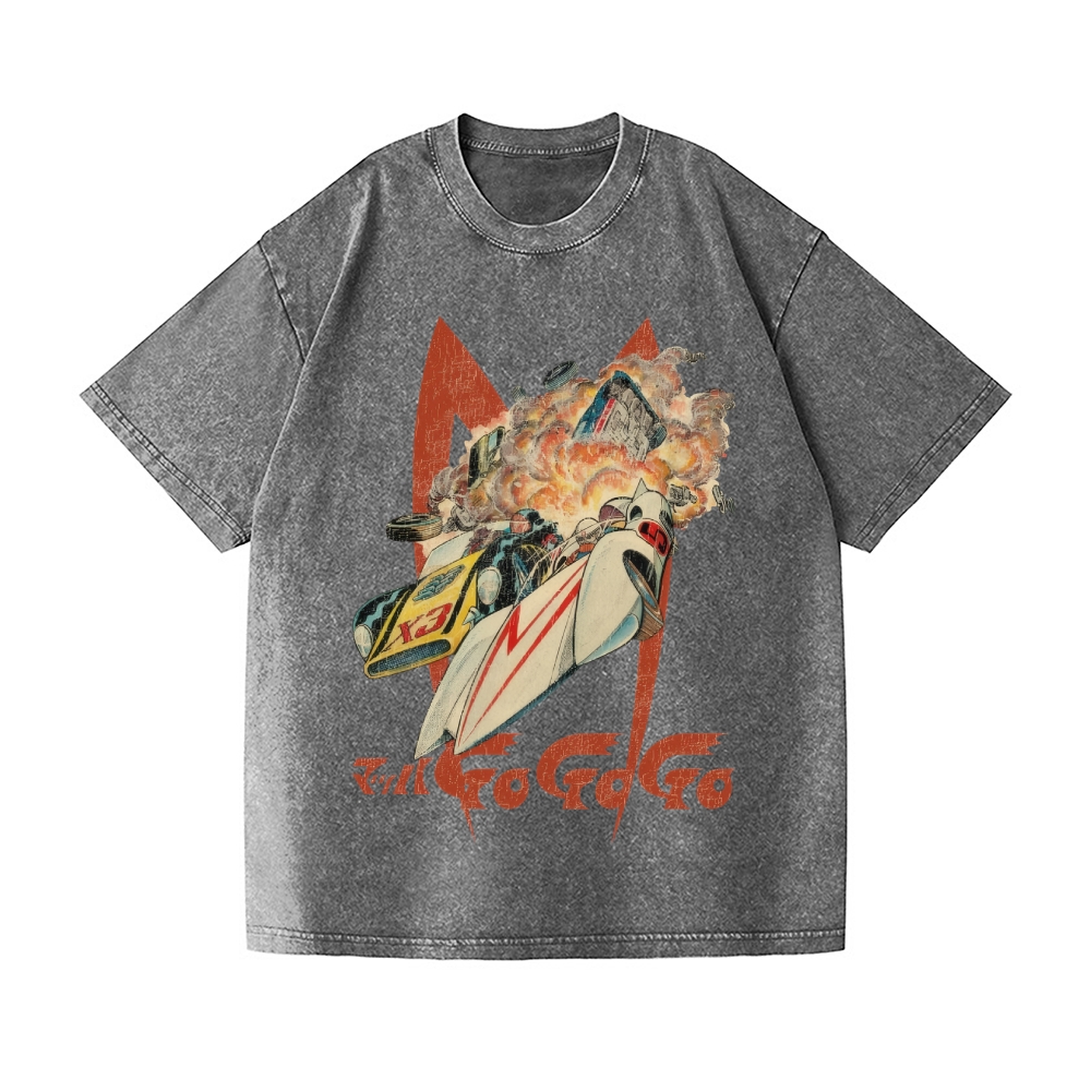 Speed Racer Vintage Wash Japanese Design T-Shirt