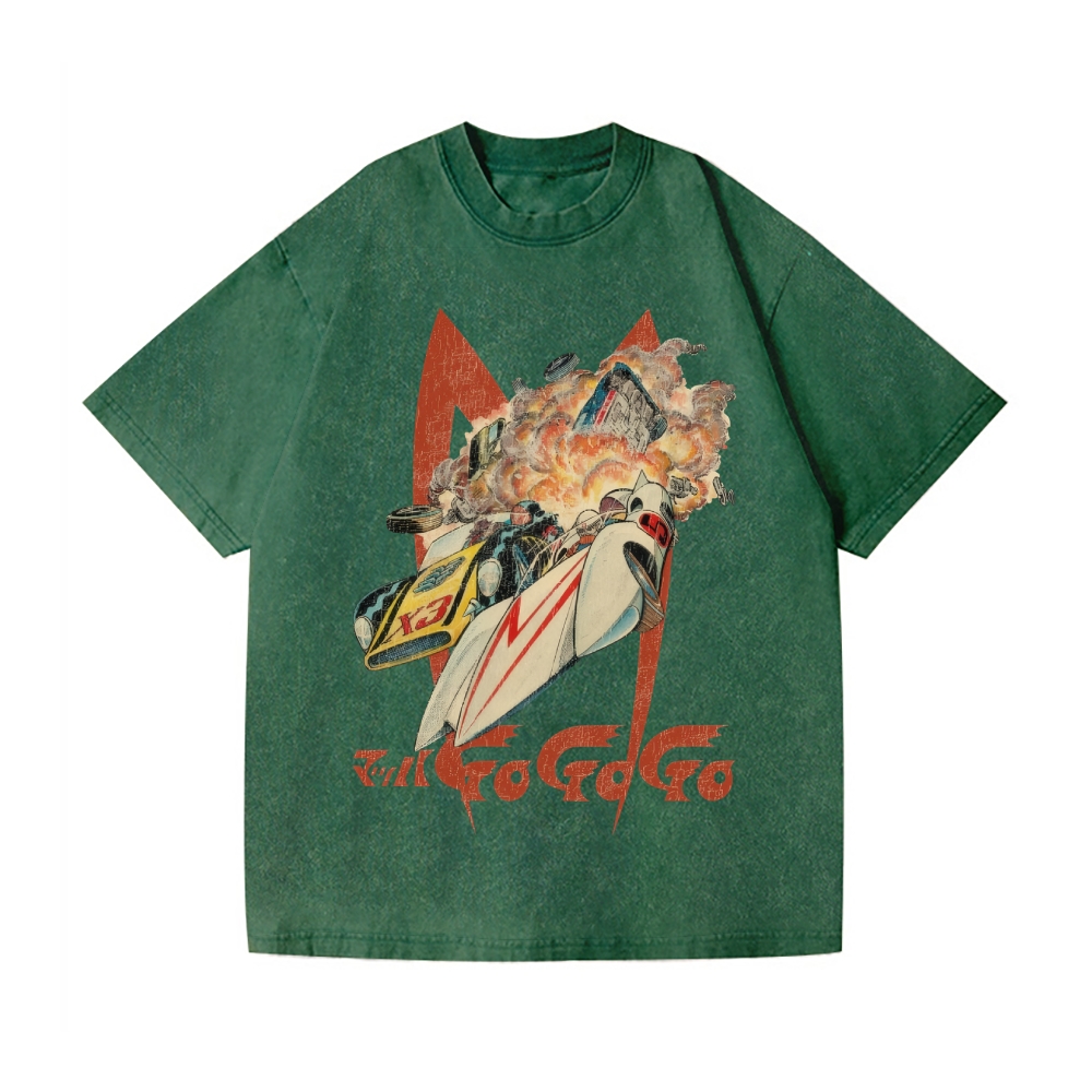 Speed Racer Vintage Wash Japanese Design T-Shirt