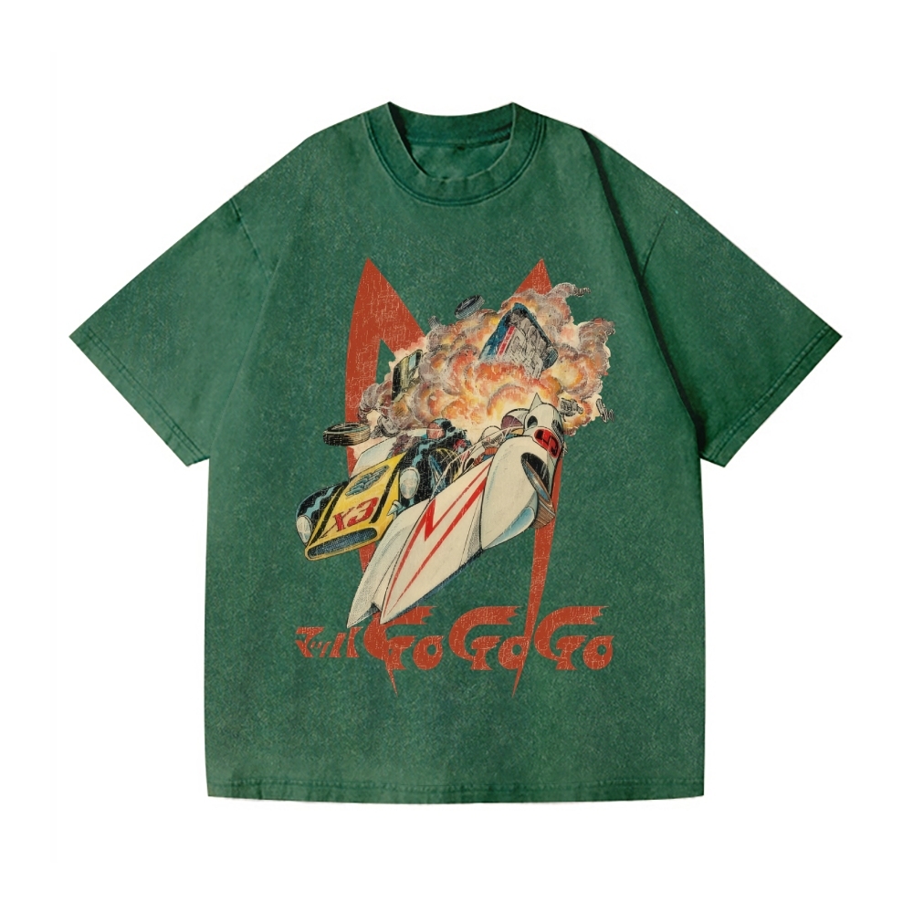 Speed Racer Vintage Wash Japanese Design T-Shirt