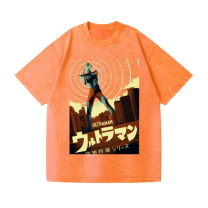 Ultraman Vintage Wash Japanese Design T-Shirt