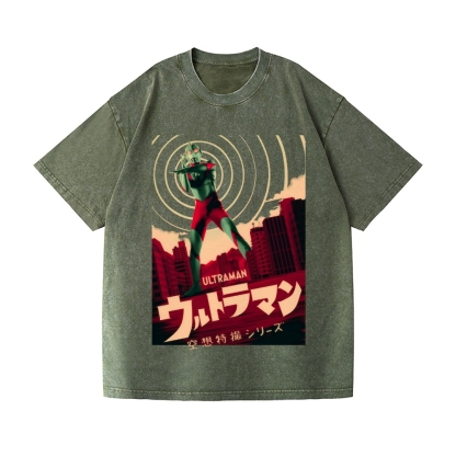 Ultraman Vintage Wash Japanese Design T-Shirt