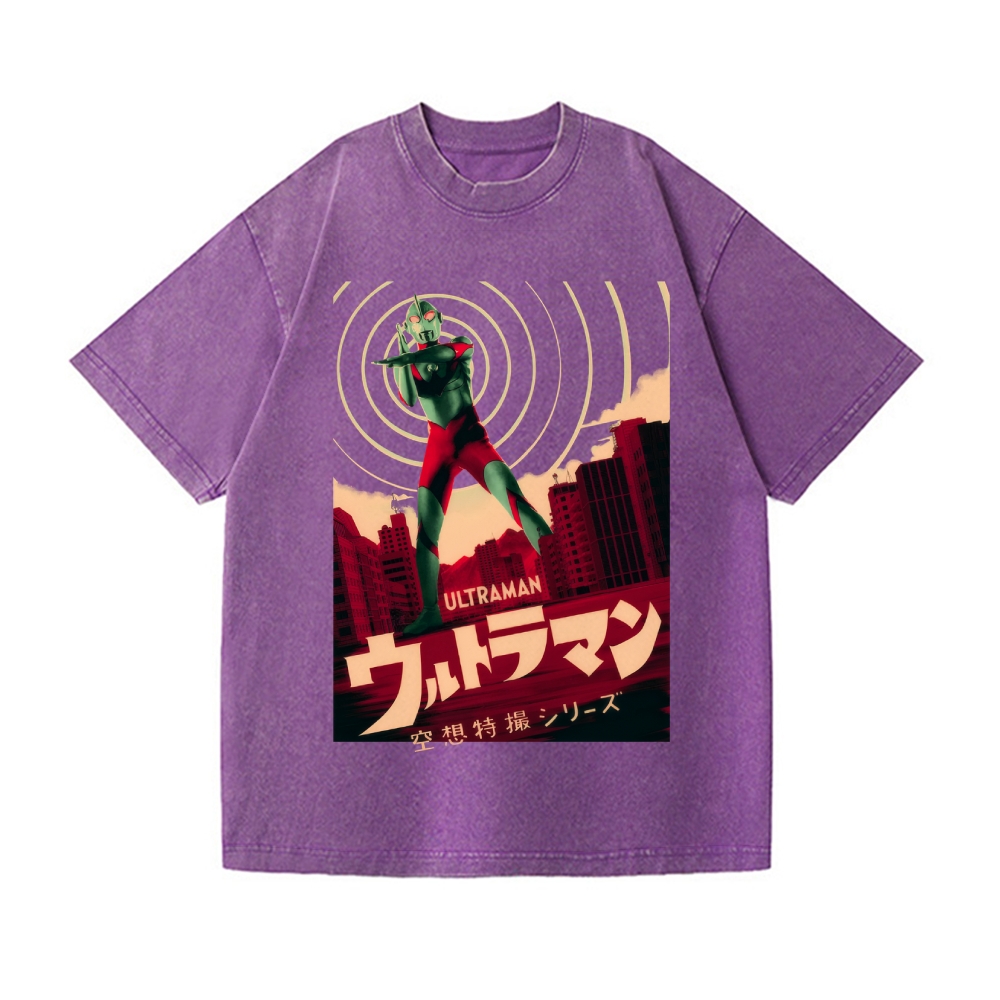 Ultraman Vintage Wash Japanese Design T-Shirt