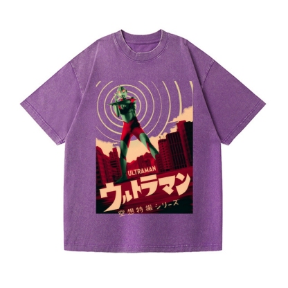 Ultraman Vintage Wash Japanese Design T-Shirt