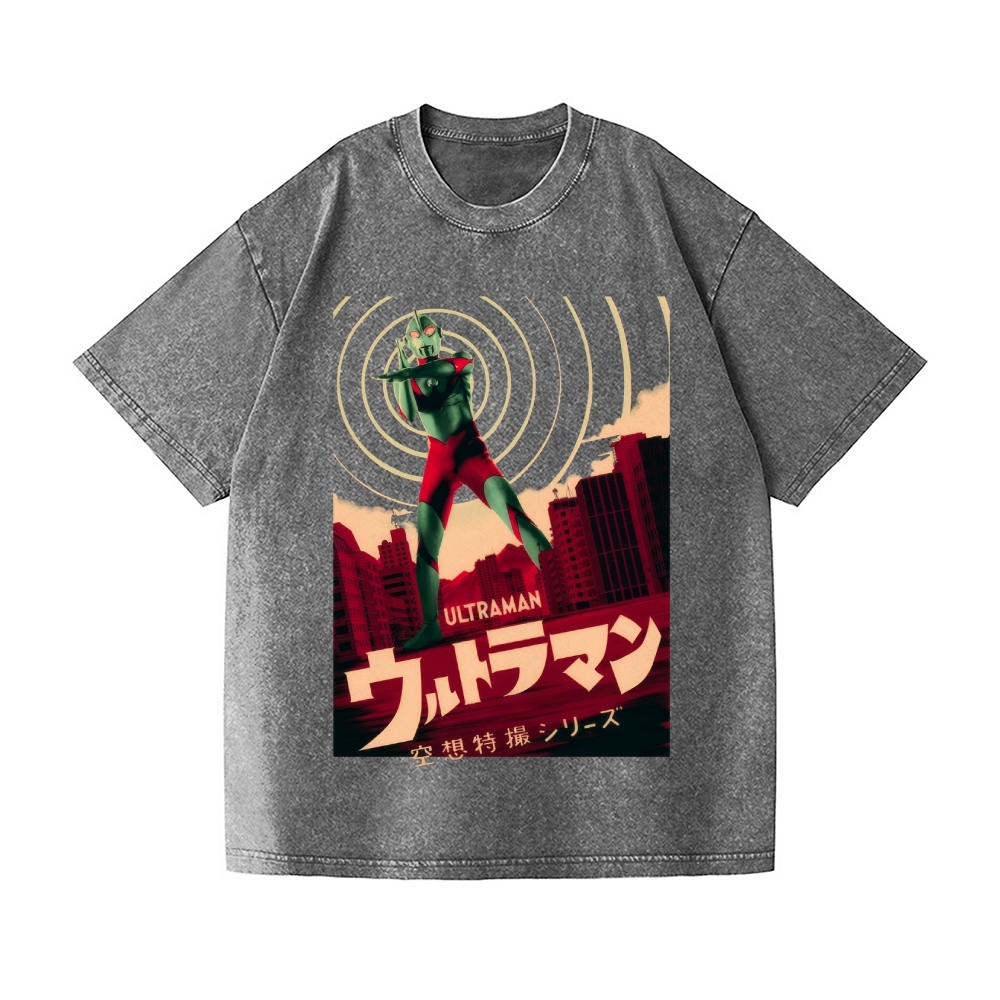 Ultraman Vintage Wash Japanese Design T-Shirt