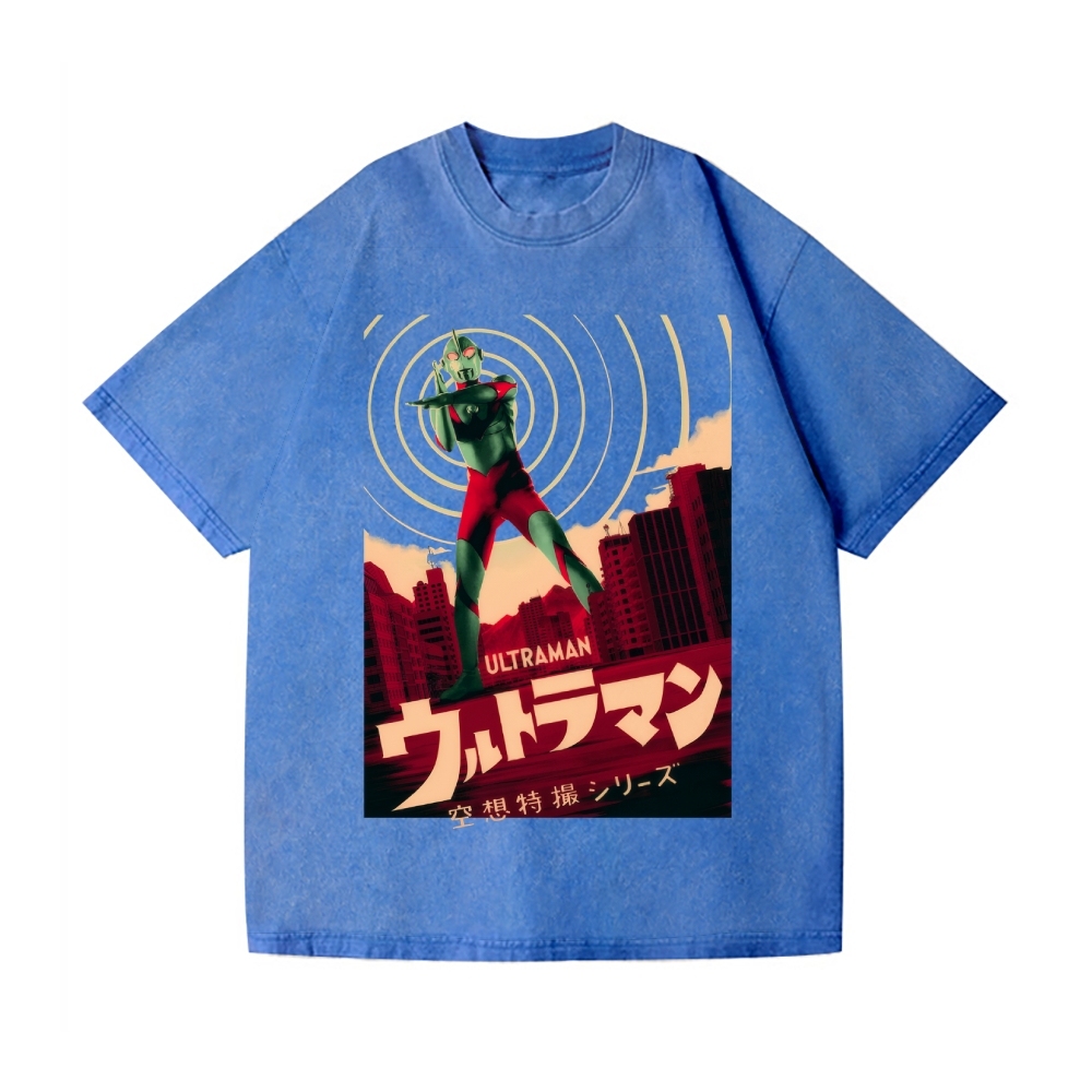 Ultraman Vintage Wash Japanese Design T-Shirt