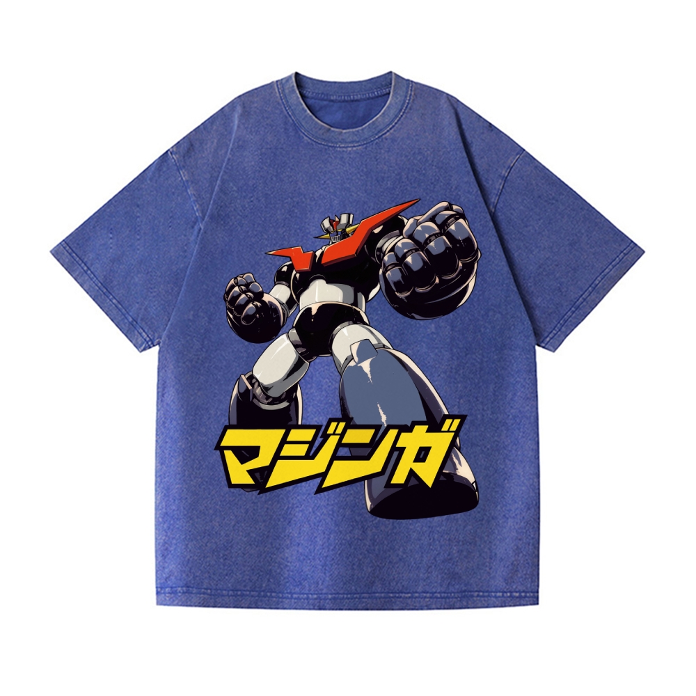 Mazinger Z Vintage Wash Japanese Design T-Shirt