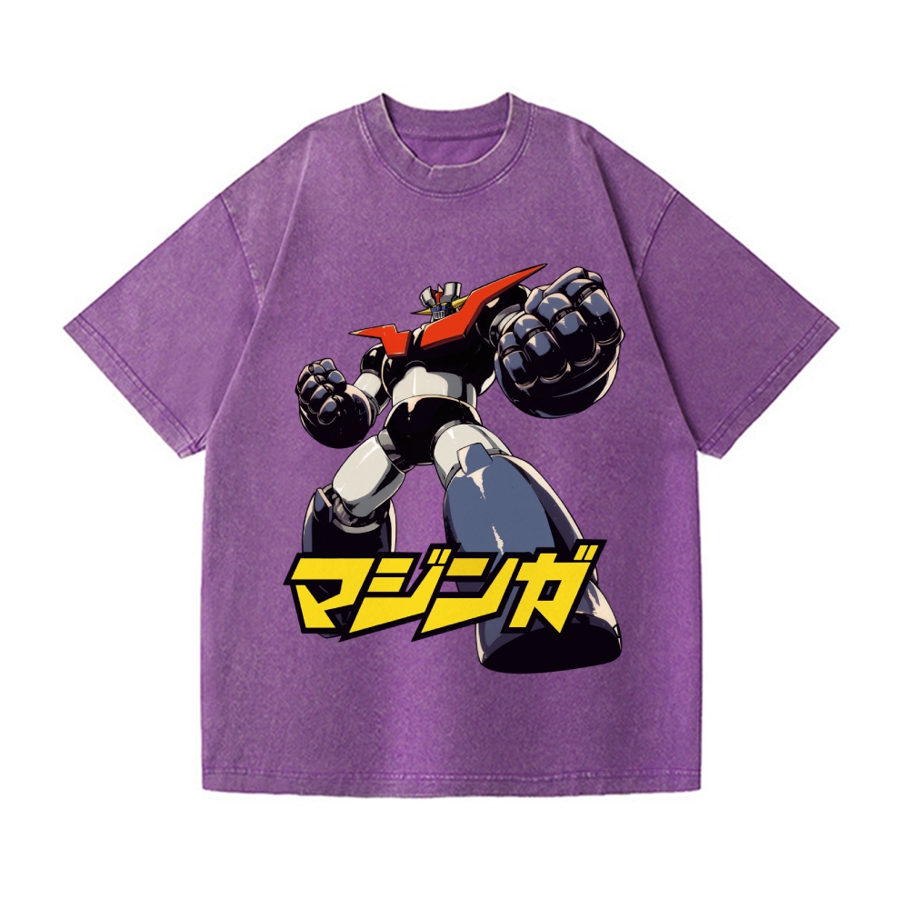 Mazinger Z Vintage Wash Japanese Design T-Shirt