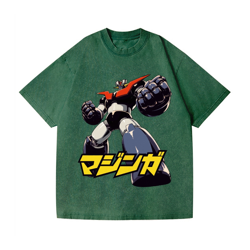 Mazinger Z Vintage Wash Japanese Design T-Shirt