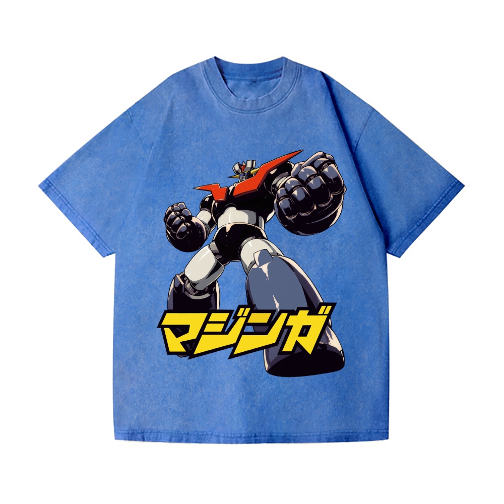 Mazinger Z Vintage Wash Japanese Design T-Shirt