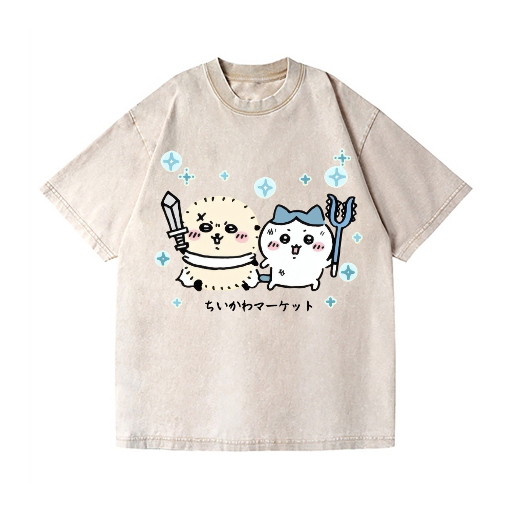 Chiikawa Vintage Wash Japanese Design T-Shirt