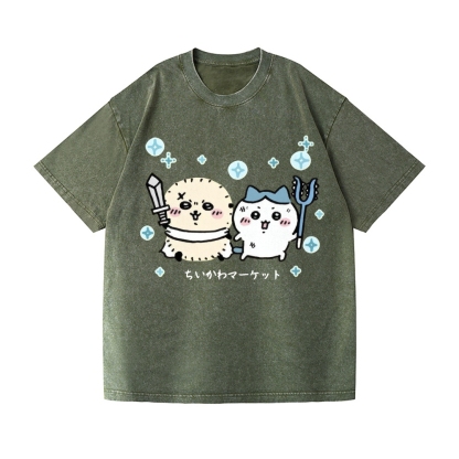 Chiikawa Vintage Wash Japanese Design T-Shirt