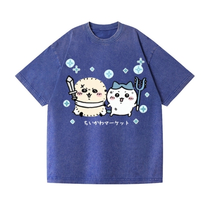 Chiikawa Vintage Wash Japanese Design T-Shirt